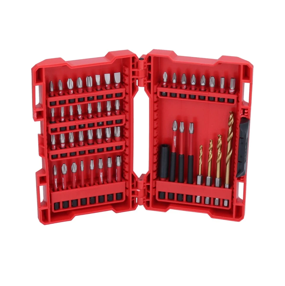 Zestaw bitów i wierteł Milwaukee Shockwave 48 sztuk ( 4932430906 ) Phillips / Pozidriv / Torx / Hex / Slotted