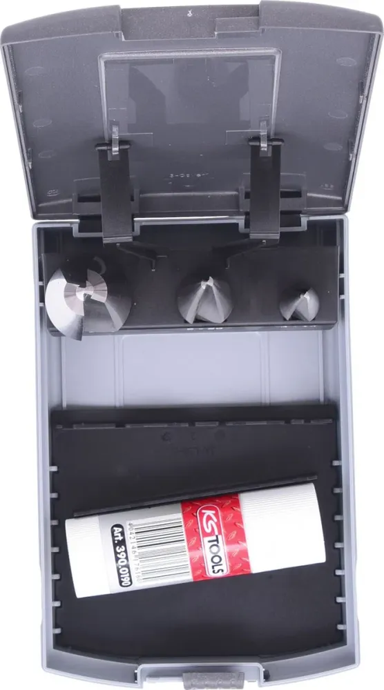 KS TOOLS Zestaw wierteł do zdzierania blachy HSS Co, plastikowe pudełko 4 szt ( 336.0543 )