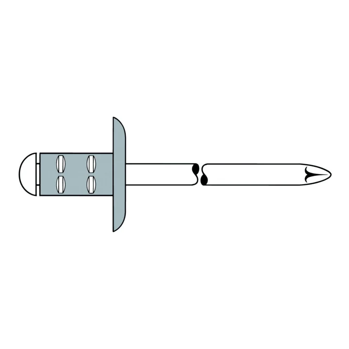 Nit zrywalny GESIPA PolyGrip(R) trzon nitu d x l 3,2 x 8 mm K9,5 ( 4000813560 )
