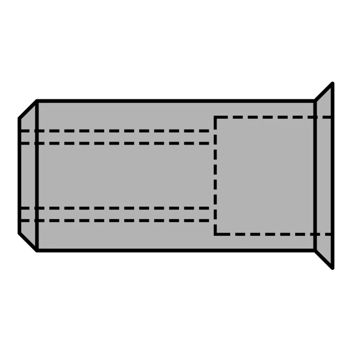 Nitonakrętka GESIPA Trzon nitu d x l 9 x 15,5 mm M6 ( 4000813791 )