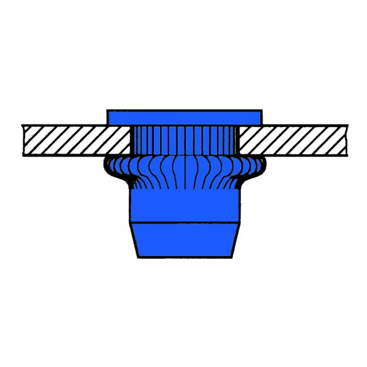 Nitonakrętka GESIPA Trzon nitu d x l 11 x 17 mm M8 ( 4000813530 )