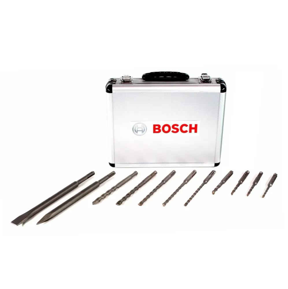 Zestaw dłut i wierteł Bosch 11 szt. do SDS-Plus w aluminiowej walizce ( 2608578765 ) Bosch Professional