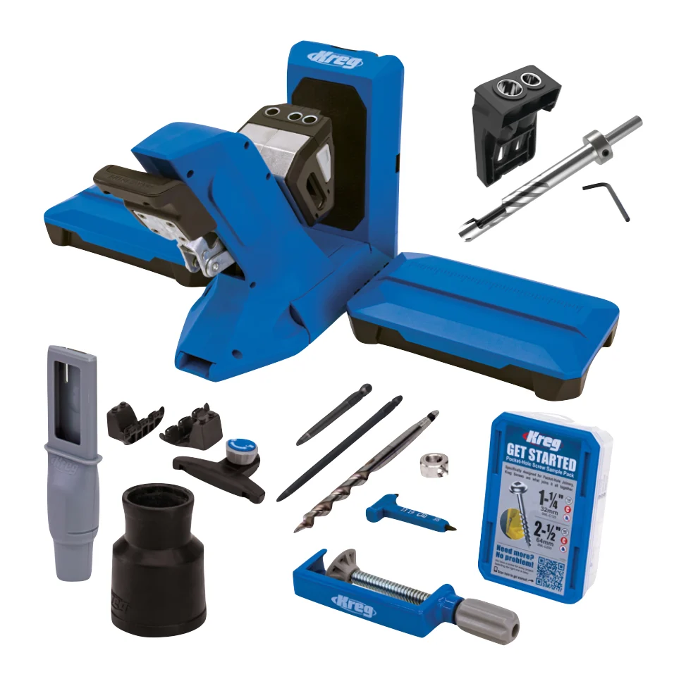 KREG Pocket Hole Jig 720 PRO przyrząd do wiercenia otworów pod kołki (KPHJ720PRO) + przyrząd do wiercenia otworów pod kołk...