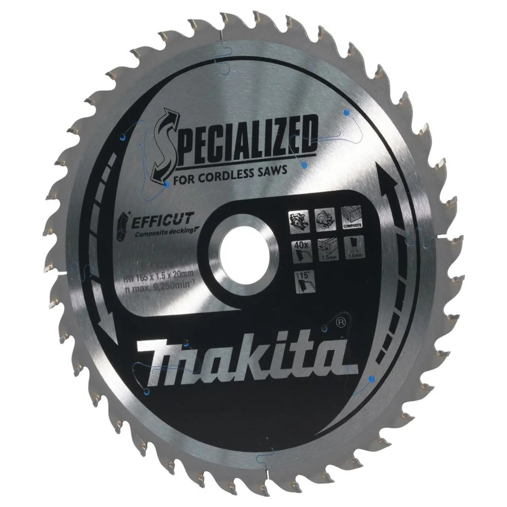Makita Efficut E-12223 165x20mm 40T Tarcza do piły tarczowej
