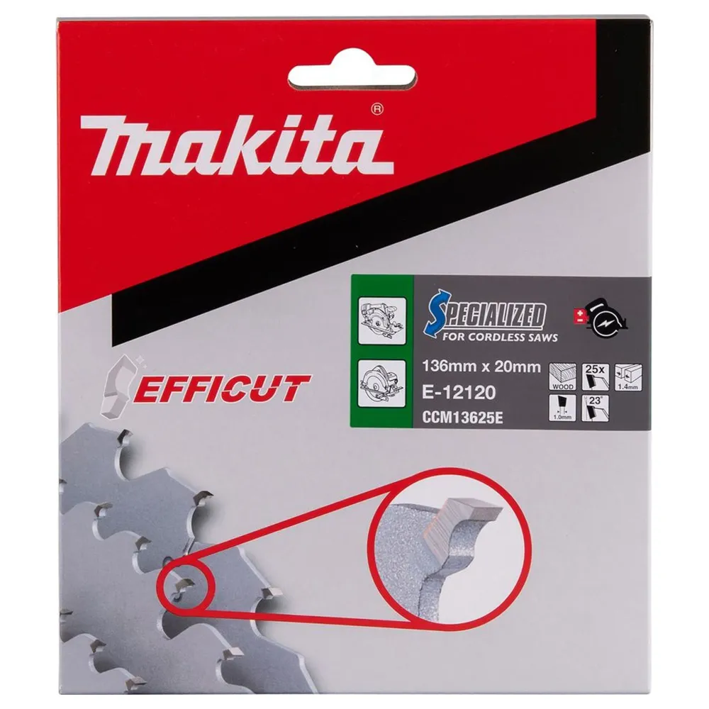 Makita Efficut E-12120 136mm 25T Tarcza tarczowa