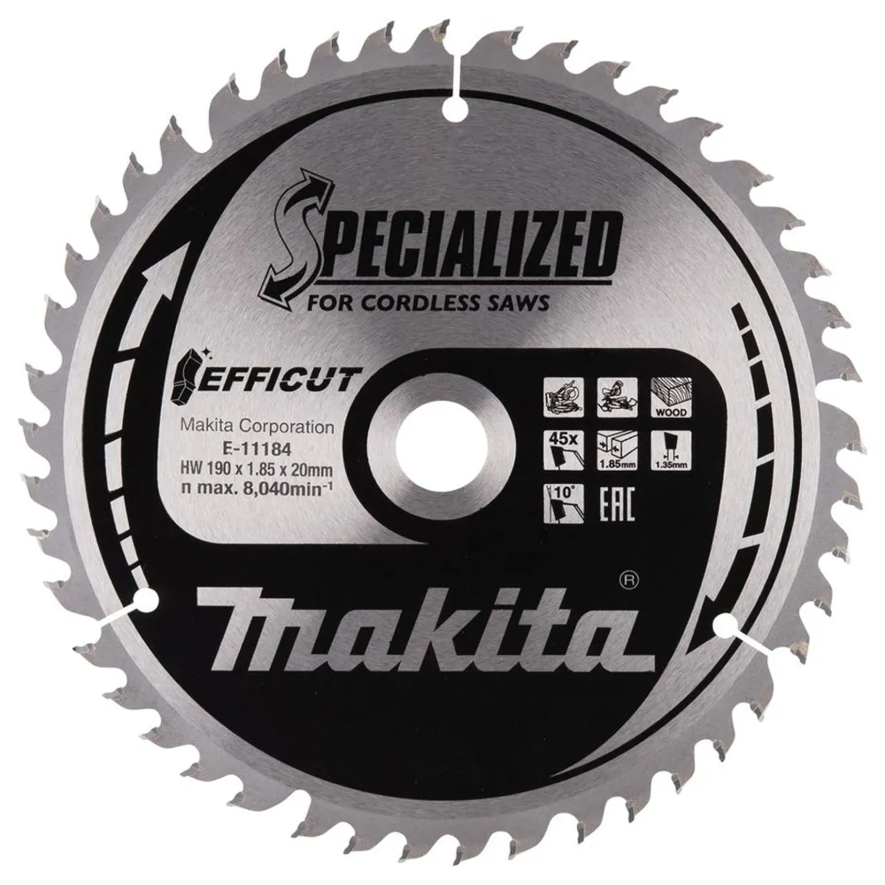 Ostrze Makita E-11184 190/20 45 zębów EFFICUT