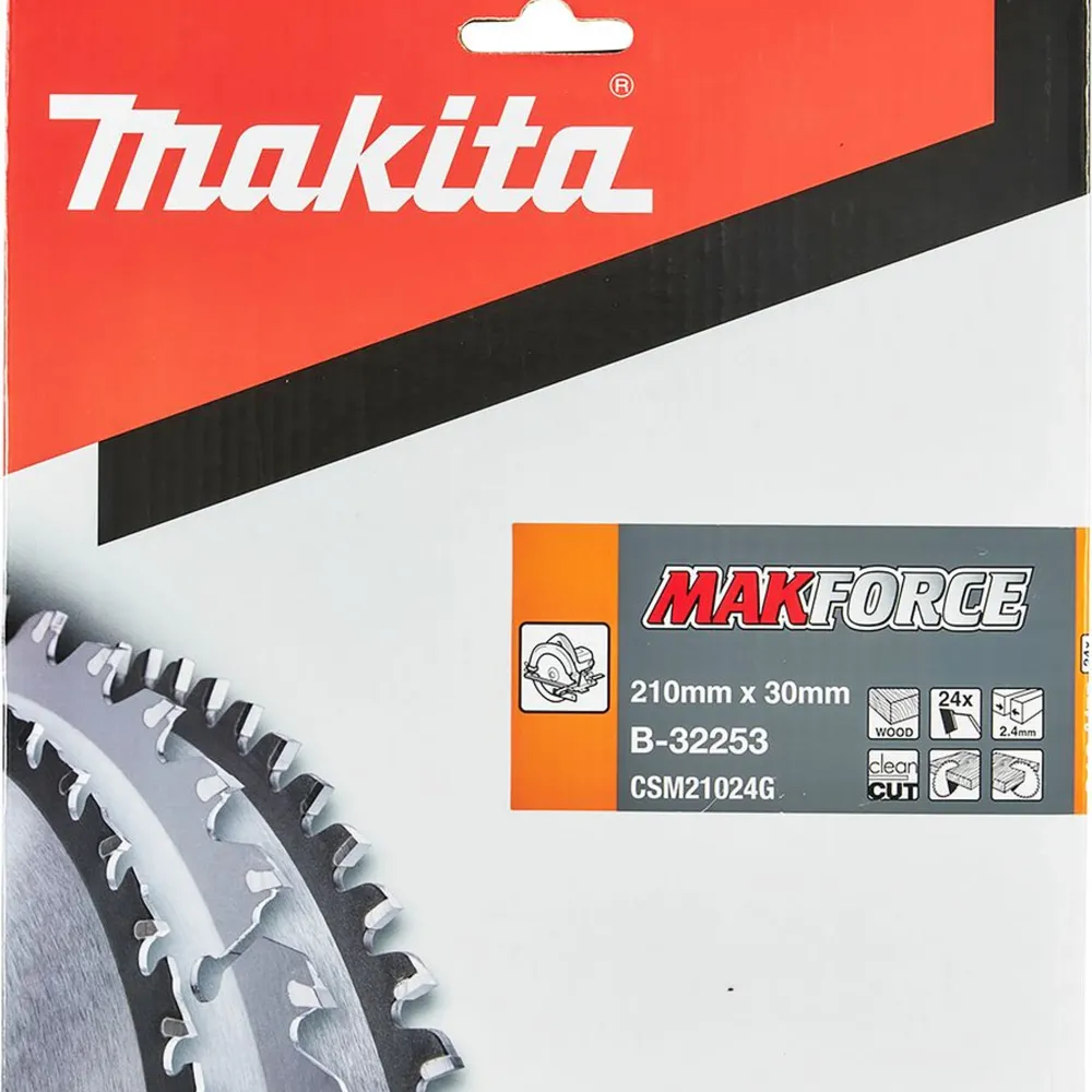 Ostrze okrągłe Makita Makforce B-32253 210x30mm 24T