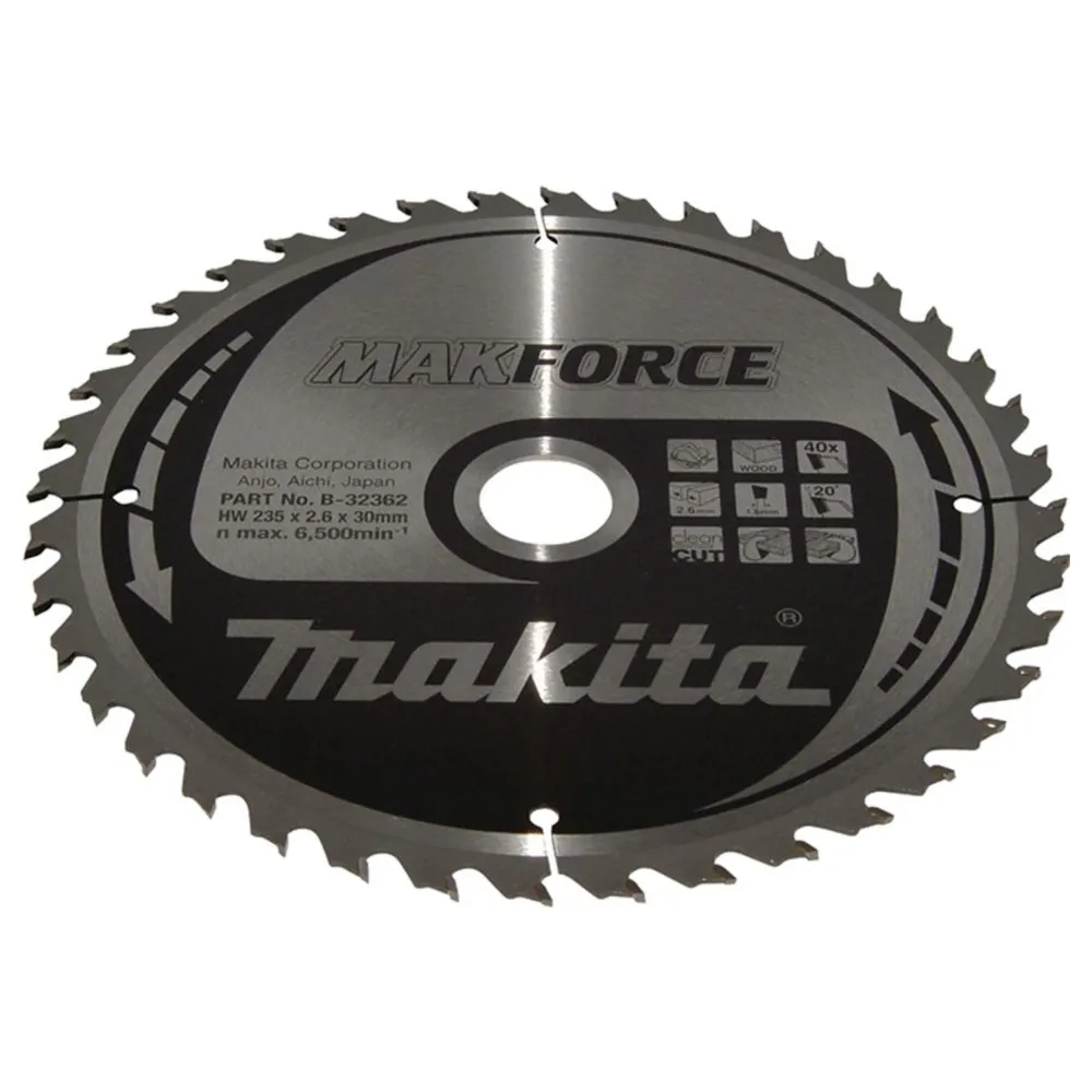 Ostrze okrągłe Makita Makforce B-32362 235mm 40T