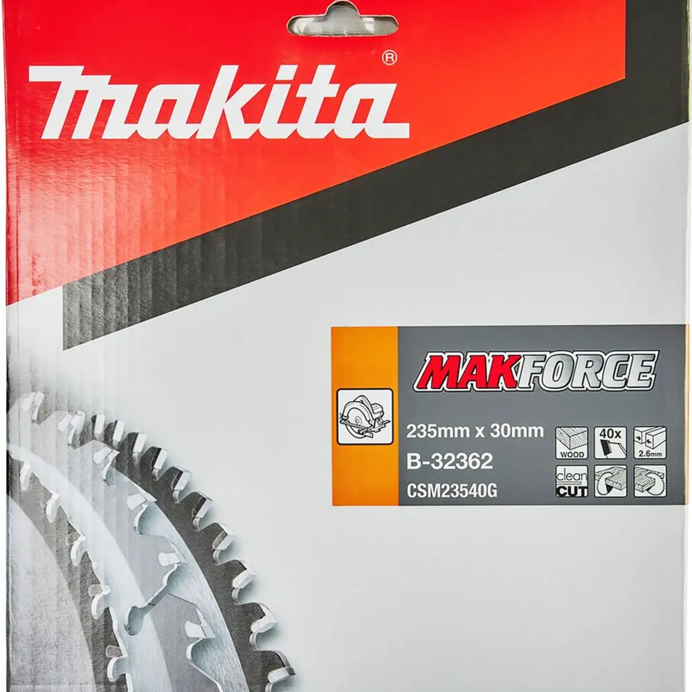 Ostrze okrągłe Makita Makforce B-32362 235mm 40T