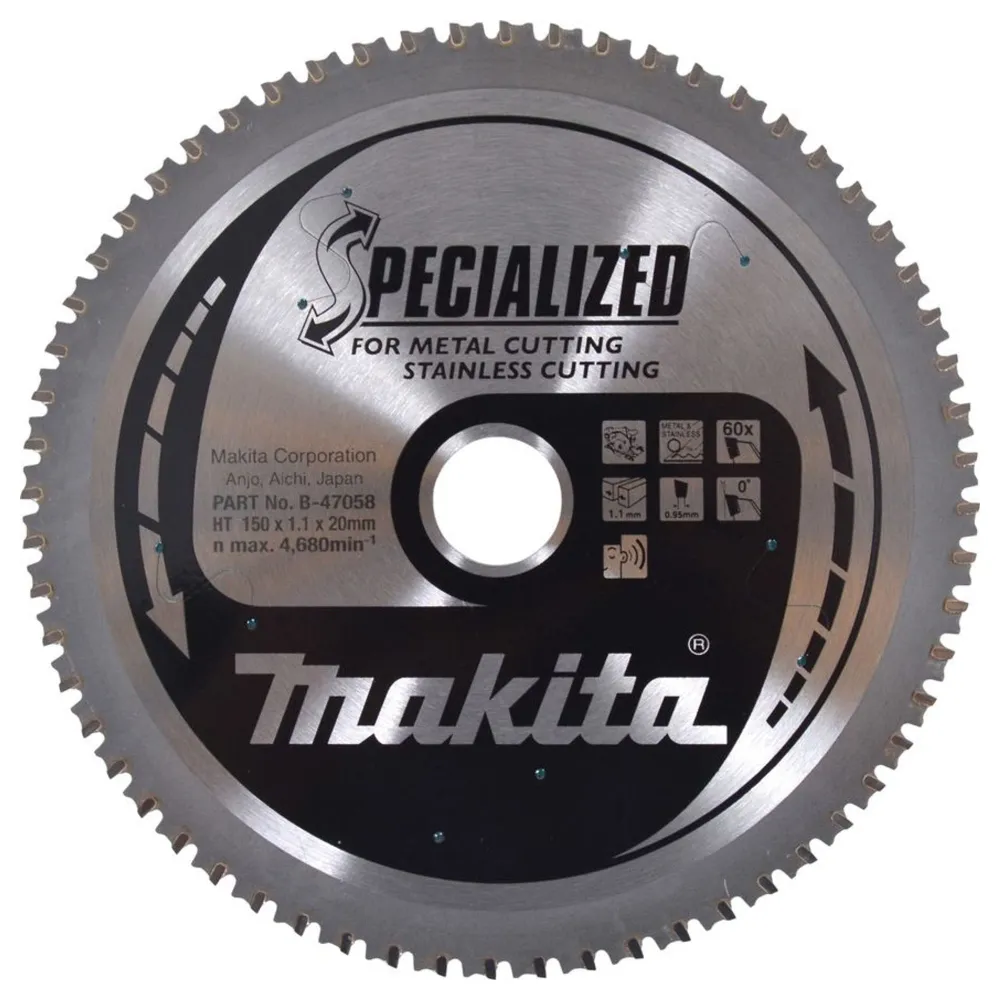 Specjalistyczne ostrze Makita B-47058 150x20mm 60T