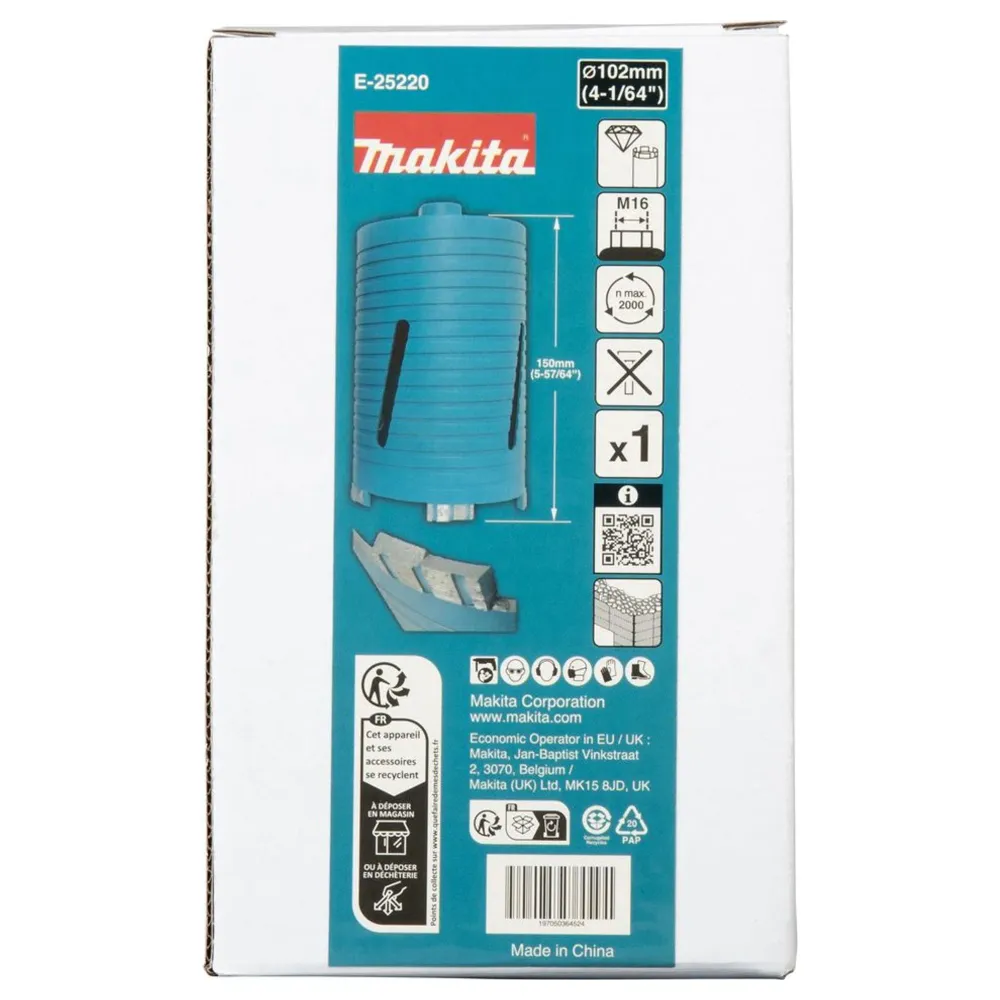 Makita E-25220 102mm M16 Dry Diamond Crown