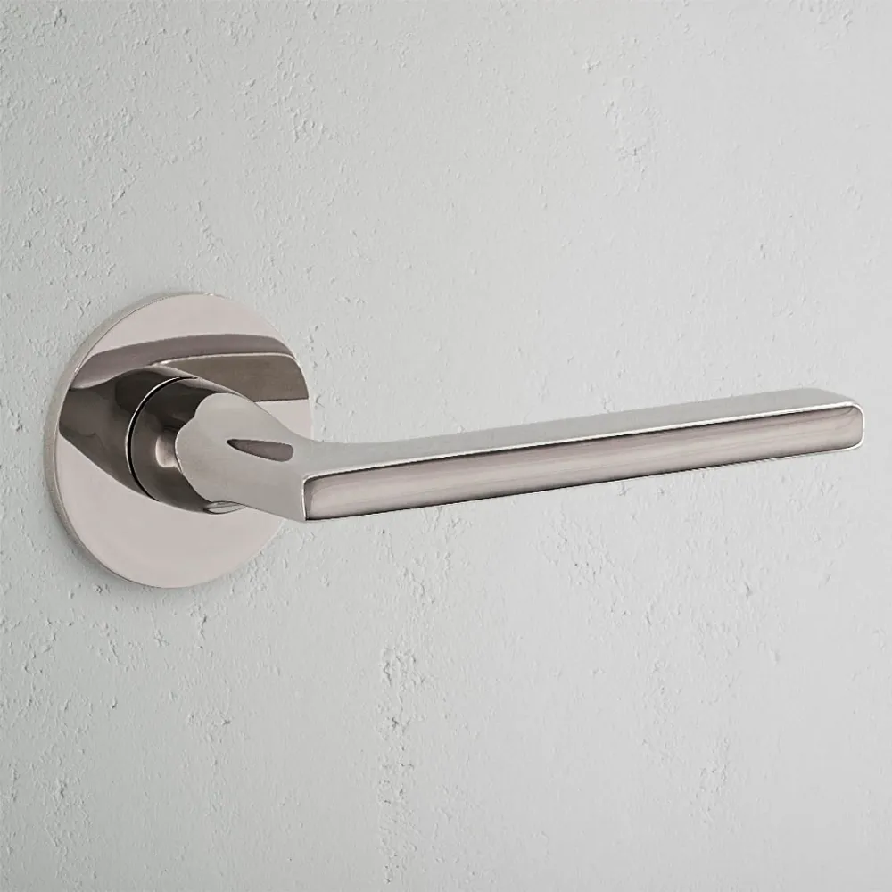 Clayton Flush Unsprung Door Handle (Scandinavian) - Polished Nickel Oil Rubbed Bronze