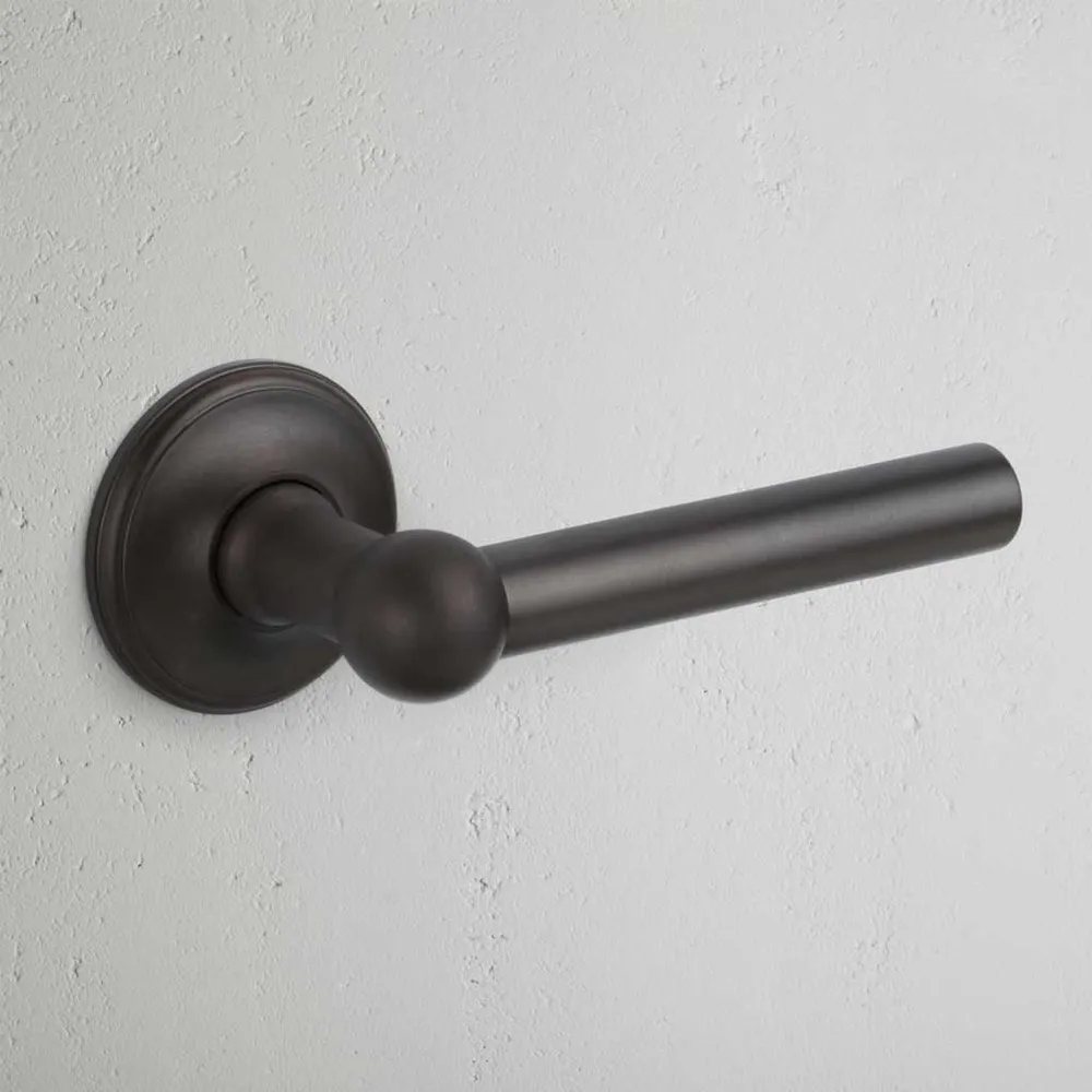 Heavy Duty Commercial Grade Harper Unsprung Door Handle (Scandinavian) - Bronze