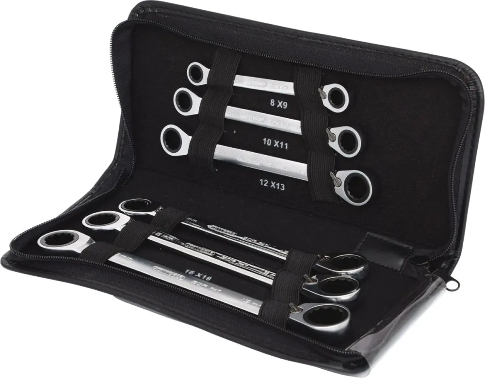 KS TOOLS GEARplus Doppel-Ratschenringschlüssel-Satz,umschaltbar,6-tlg ( 503.4580 )