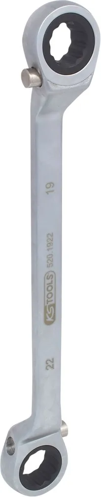 KS TOOLS Ratschenringschlüssel, umschaltbar, 19x22mm ( 520.1922 )