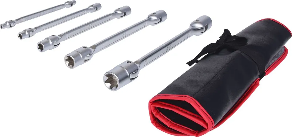 KS TOOLS Torx-E-Doppel-Gelenkschlüssel-Satz, 5-tlg ( 517.0340 )