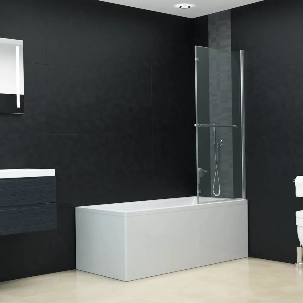 Douchewand inklapbaar 2 panelen 95x140 cm ESG