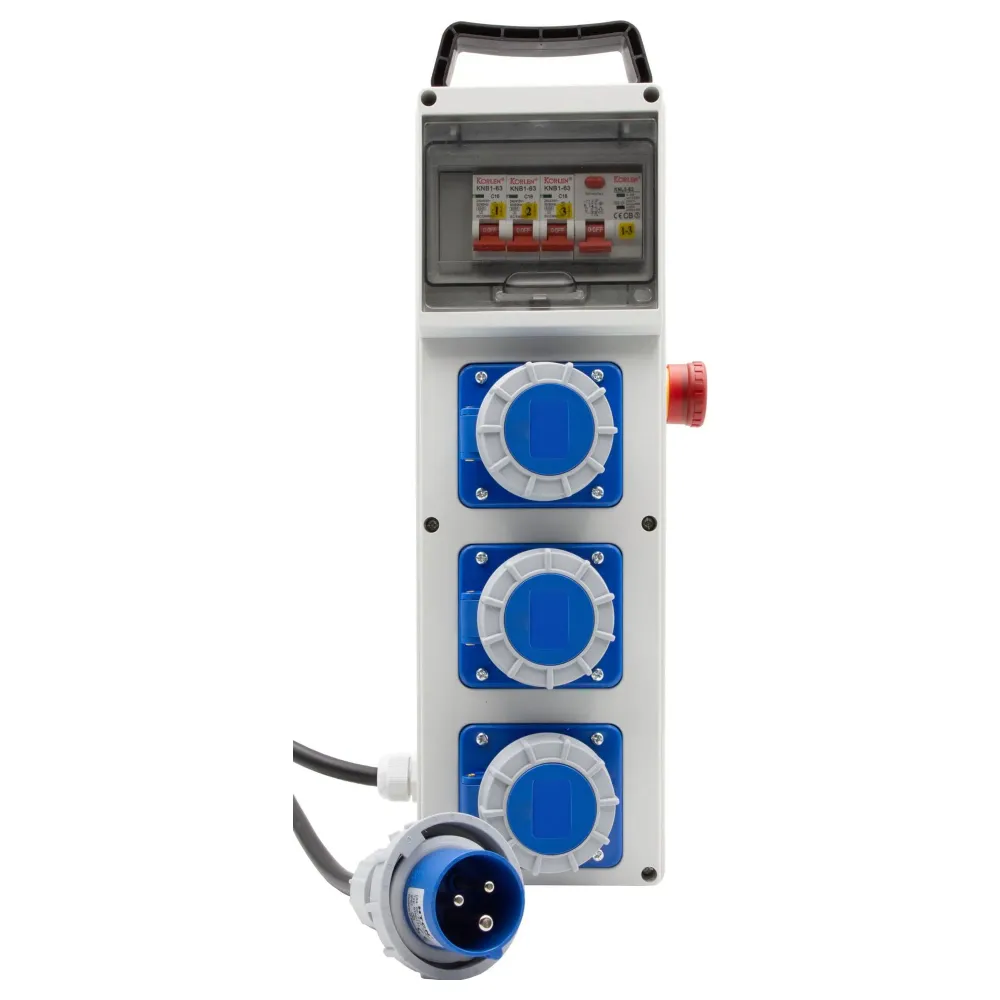 Brennenstuhl BSV 4 ITRE1 EMO RCD 30mA 3x CEE 230V/16A IP67 Power Distributor