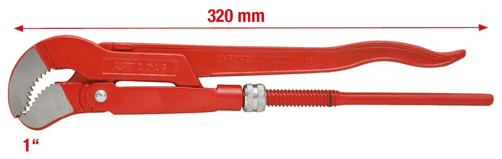 KS TOOLS 45° gewinkelte Eckrohrzange, 1'' ( 113.1000 )