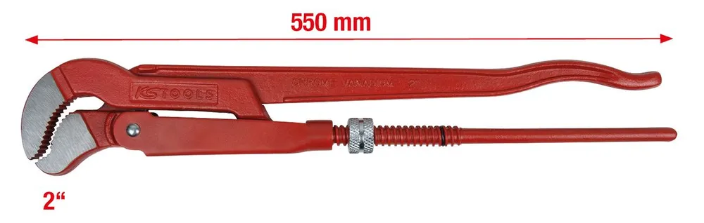KS TOOLS 45° gewinkelte Eckrohrzange, 2'' ( 113.2000 )