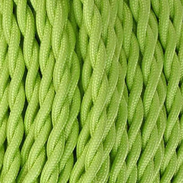 Light Green 2 Core Twisted Fabric Cable –0.75mm 1m/5m/10m~3013
