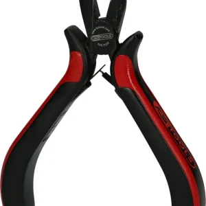KS TOOLS Feinmechanik-Flachrundzange-gebogen, 130mm ( 500.7022 )