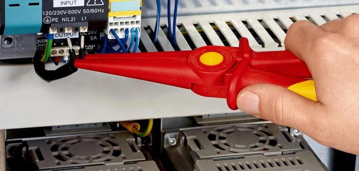 Szczypce półokrągłe Knipex ( 4000795155 ) długość całkowita 220 mm ze strefą z miękkiego tworzywa sztucznego