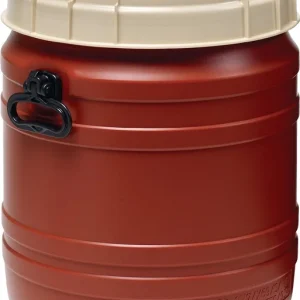 Beczka z szeroką szyjką ( 9000450113 ) 55 l brązowa z beżową pokrywą Otwór wlewowy Ø 354 mm