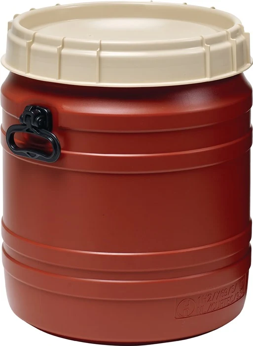 Beczka z szeroką szyjką ( 9000450113 ) 55 l brązowa z beżową pokrywą Otwór wlewowy Ø 354 mm