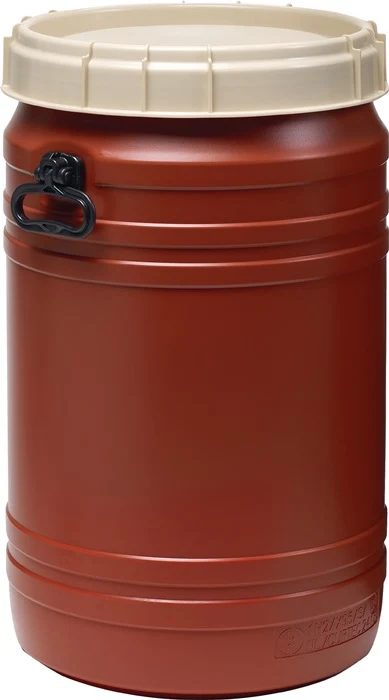 Bęben z szeroką szyjką ( 9000450115 ) 75 l brązowy z beżową pokrywą Otwór wlewowy Ø 354 mm Sonstige