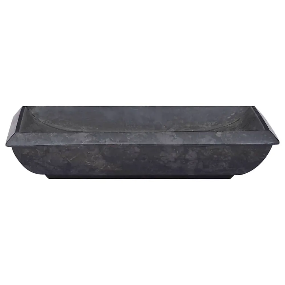 Gootsteen 50x35x10 cm marmer zwart