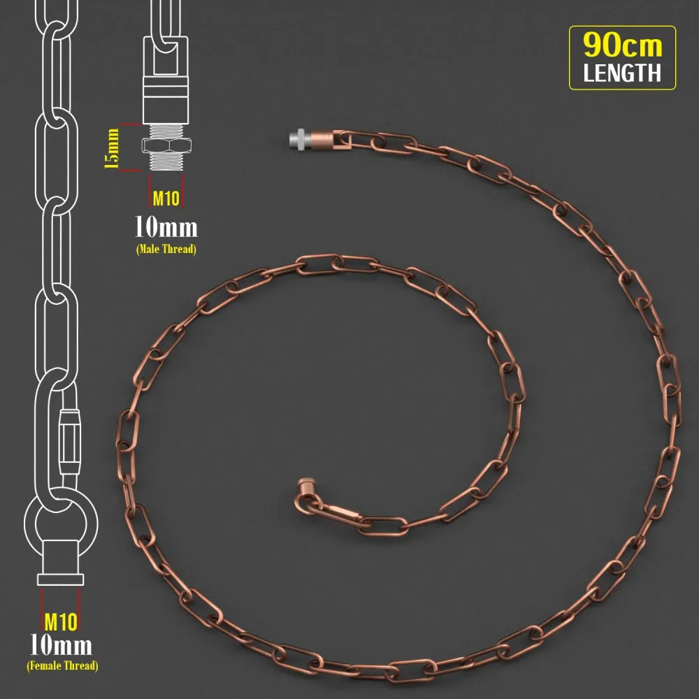 Copper Pendant Light Chain 38mm | Ceiling & Chandelier Hanging ~1053