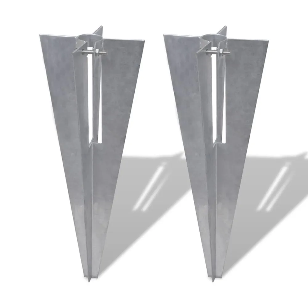 Schuttingpaalpinnen 2 st staal