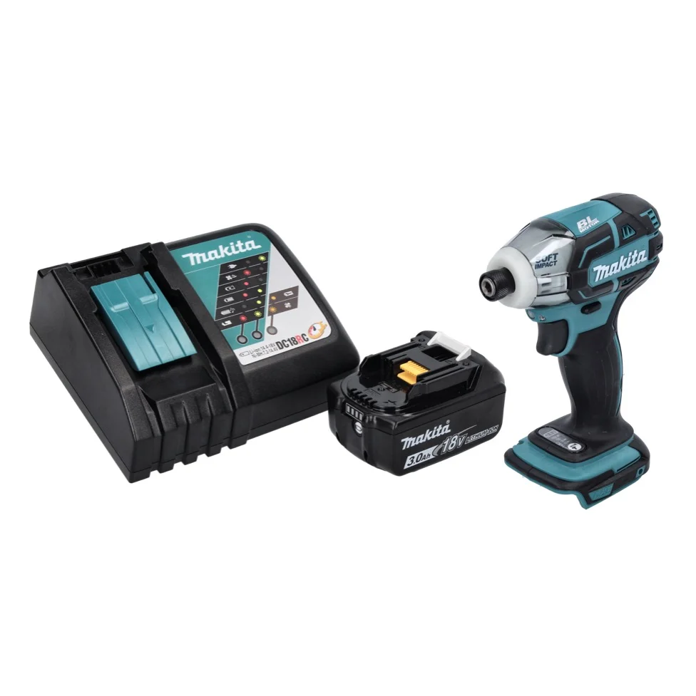 Akumulatorowa wkrętarka impulsowa Makita DTS 141 RF1 18 V 40 Nm 1/4" bezszczotkowa + 1x akumulator 3,0 Ah + ładowarka