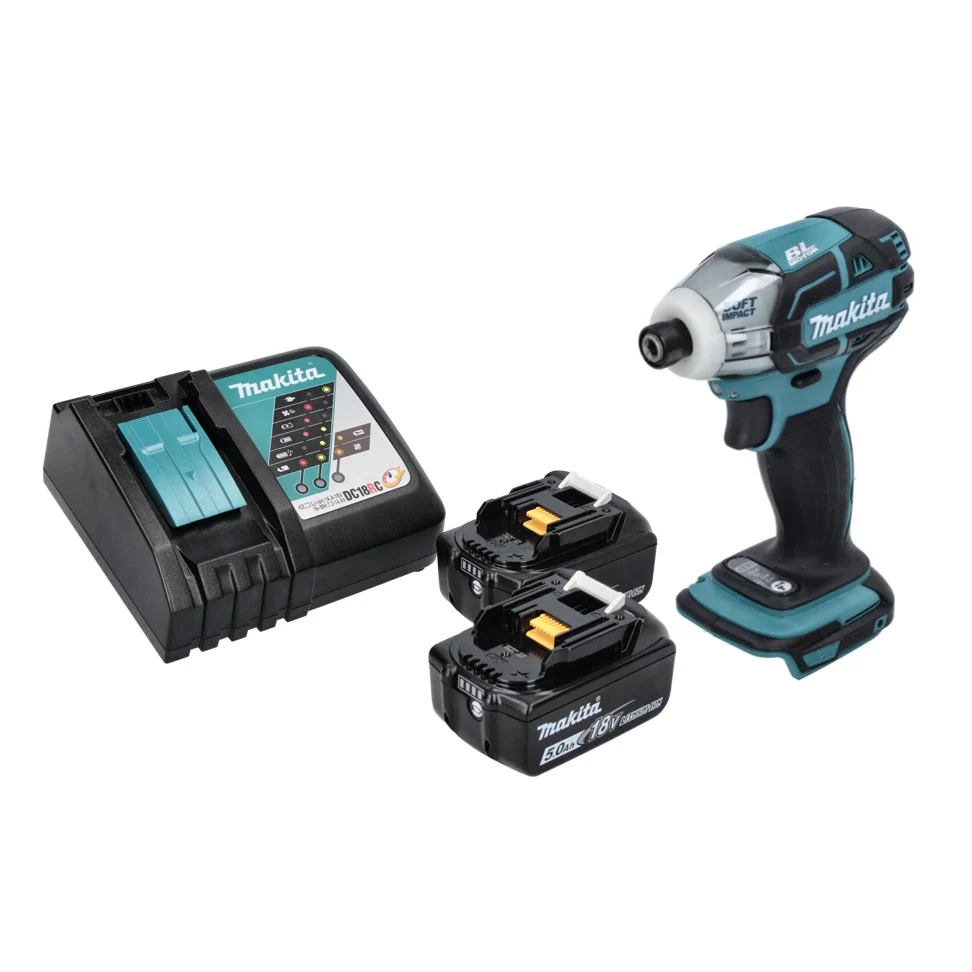 Akumulatorowa wkrętarka impulsowa Makita DTS 141 RT 18 V 40 Nm 1/4" bezszczotkowa + 2x akumulator 5,0 Ah + ładowarka