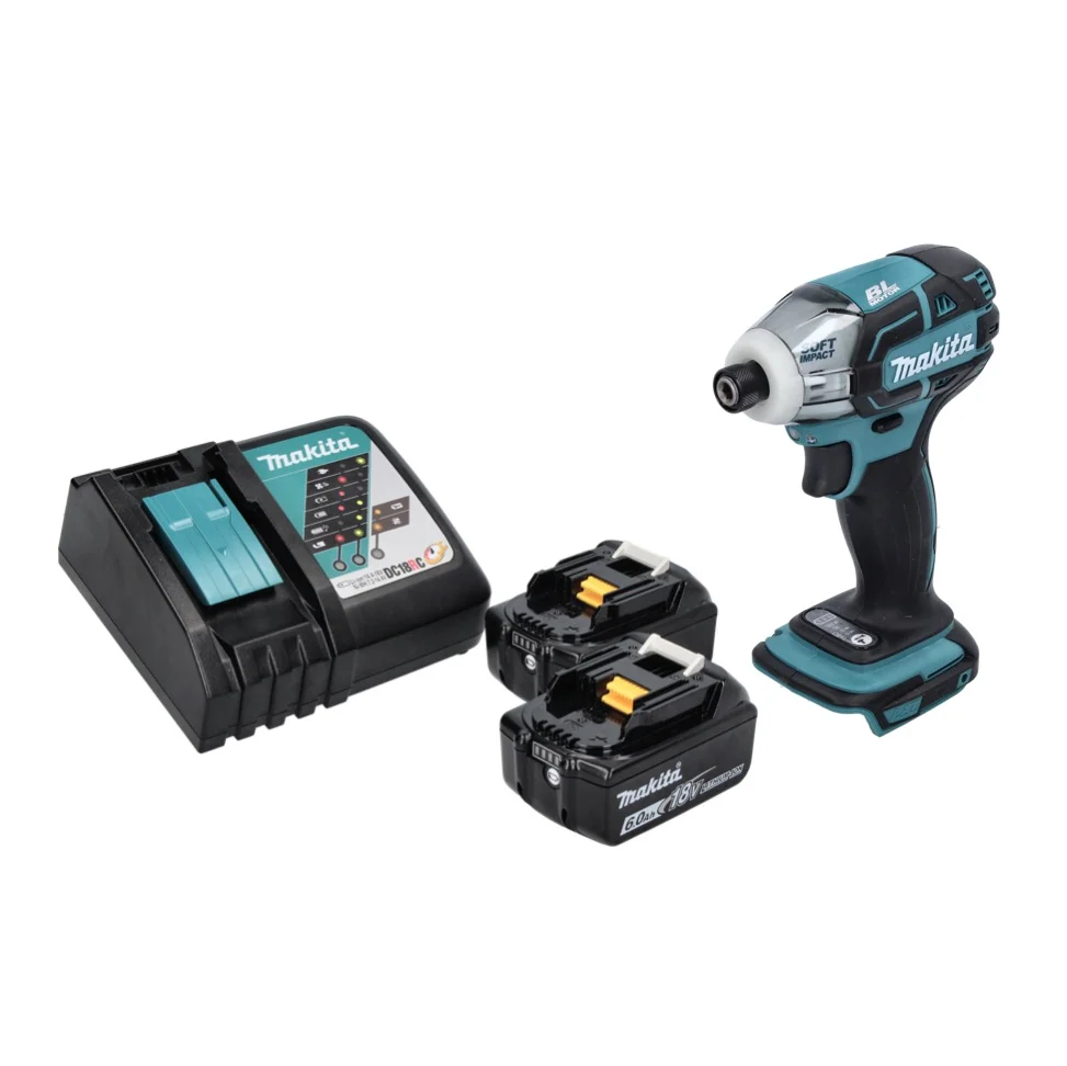 Akumulatorowa wkrętarka impulsowa Makita DTS 141 RG 18 V 40 Nm 1/4" bezszczotkowa + 2x akumulator 6,0 Ah + ładowarka