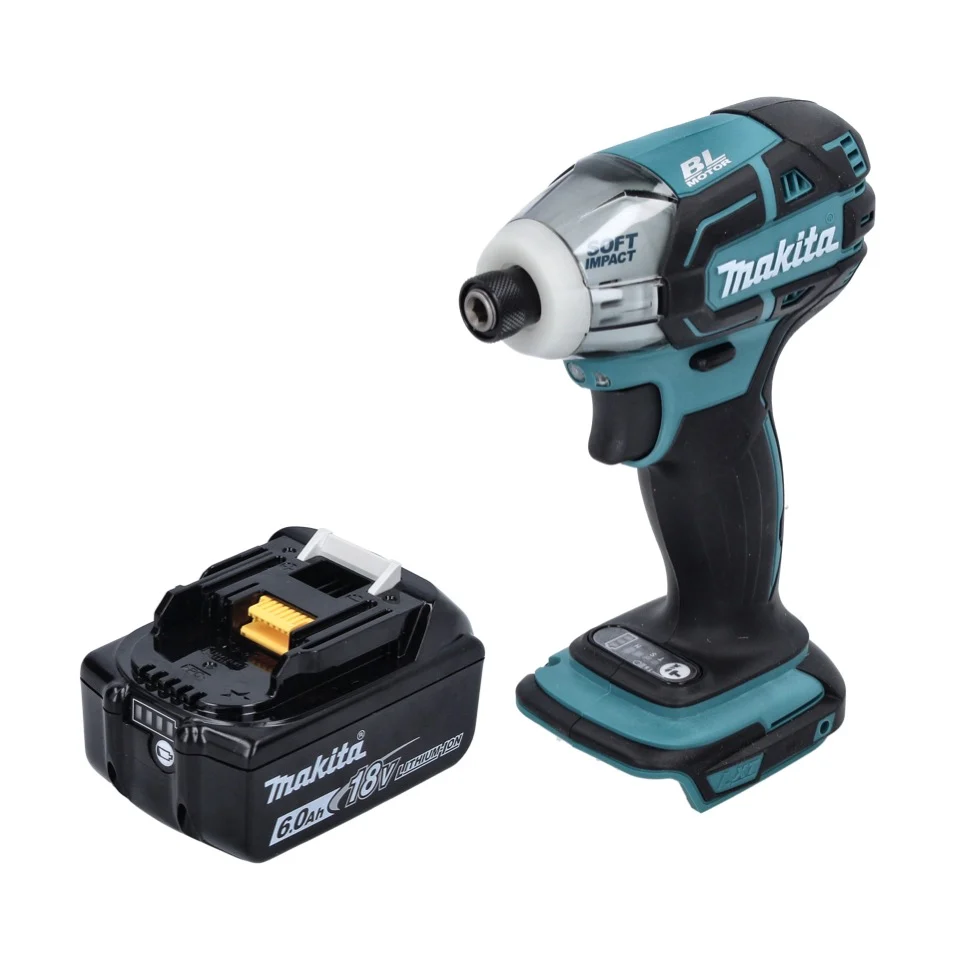 Makita DTS 141 G1 akumulatorowa wkrętarka impulsowa 18 V 40 Nm 1/4" bezszczotkowa + 1x akumulator 6,0 Ah - bez ładowarki