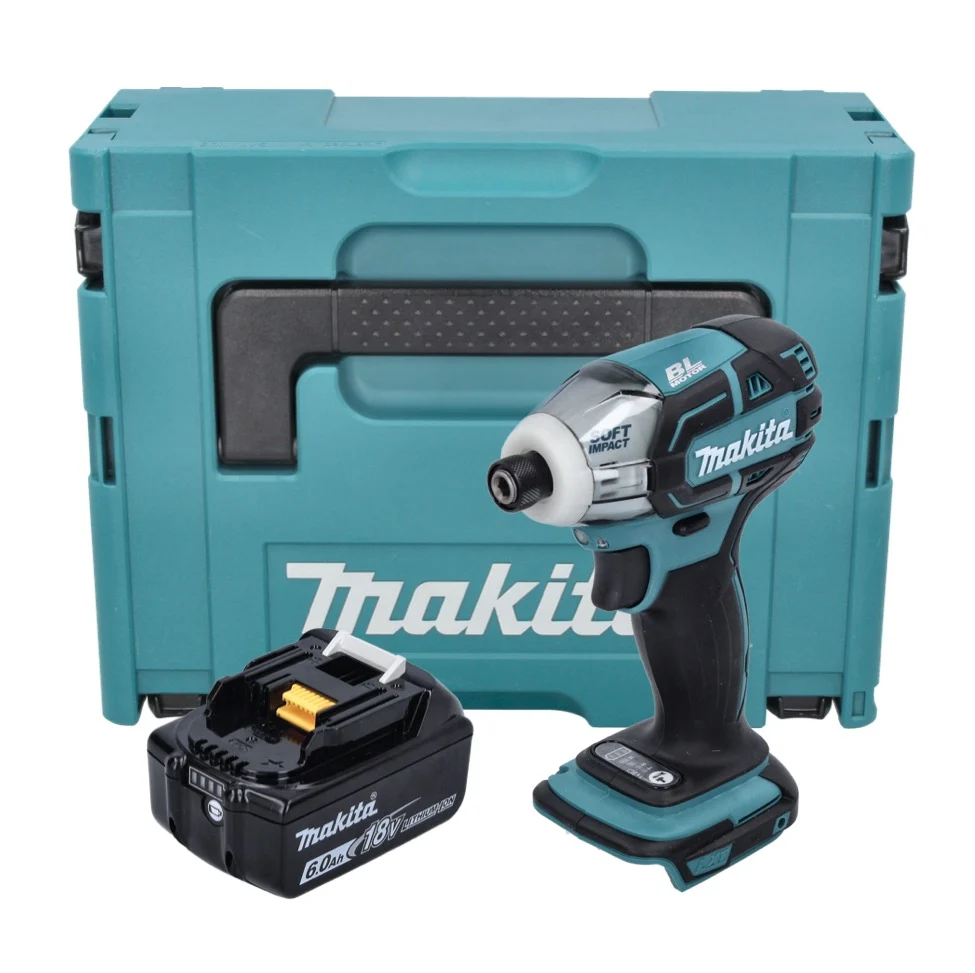 Makita DTS 141 G1J akumulatorowa wkrętarka impulsowa 18 V 40 Nm 1/4" bezszczotkowa + 1x akumulator 6,0 Ah + Makpac - bez ł...