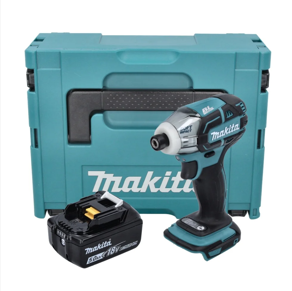 Makita DTS 141 T1J akumulatorowa wkrętarka impulsowa 18 V 40 Nm 1/4" bezszczotkowa + 1x akumulator 5,0 Ah + Makpac - bez ł...