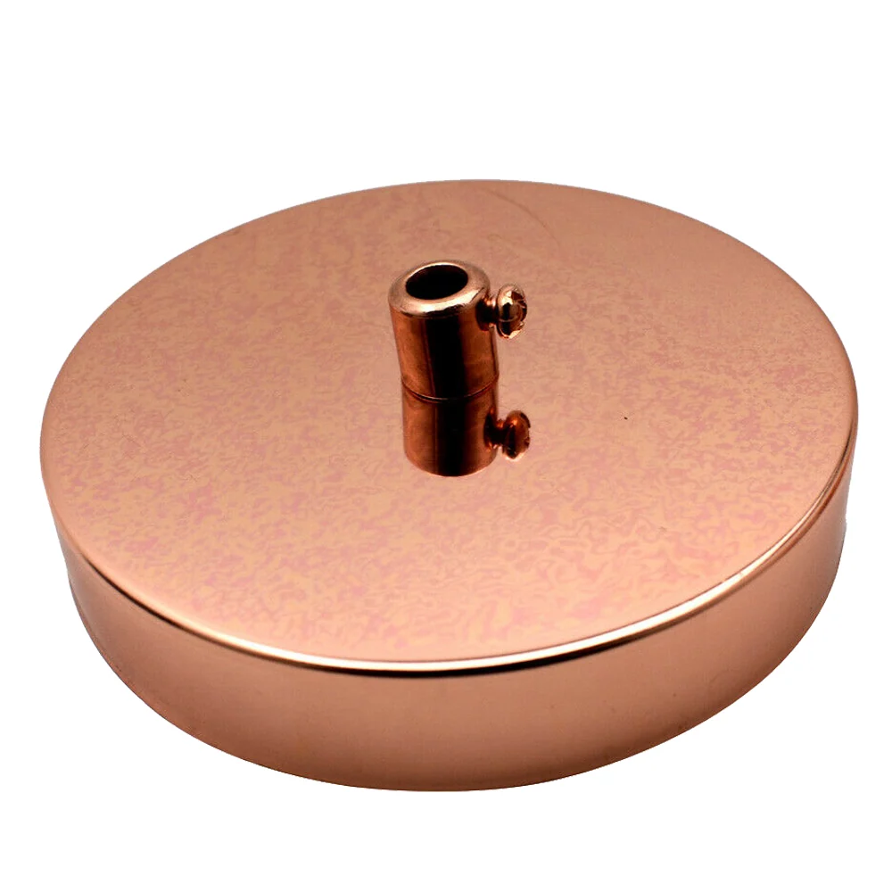 100mm Rose Gold Vintage Pendant Fitting Single Outlet Ceiling Rose~3092