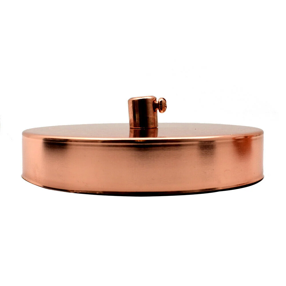 100mm Rose Gold Vintage Pendant Fitting Single Outlet Ceiling Rose~3092