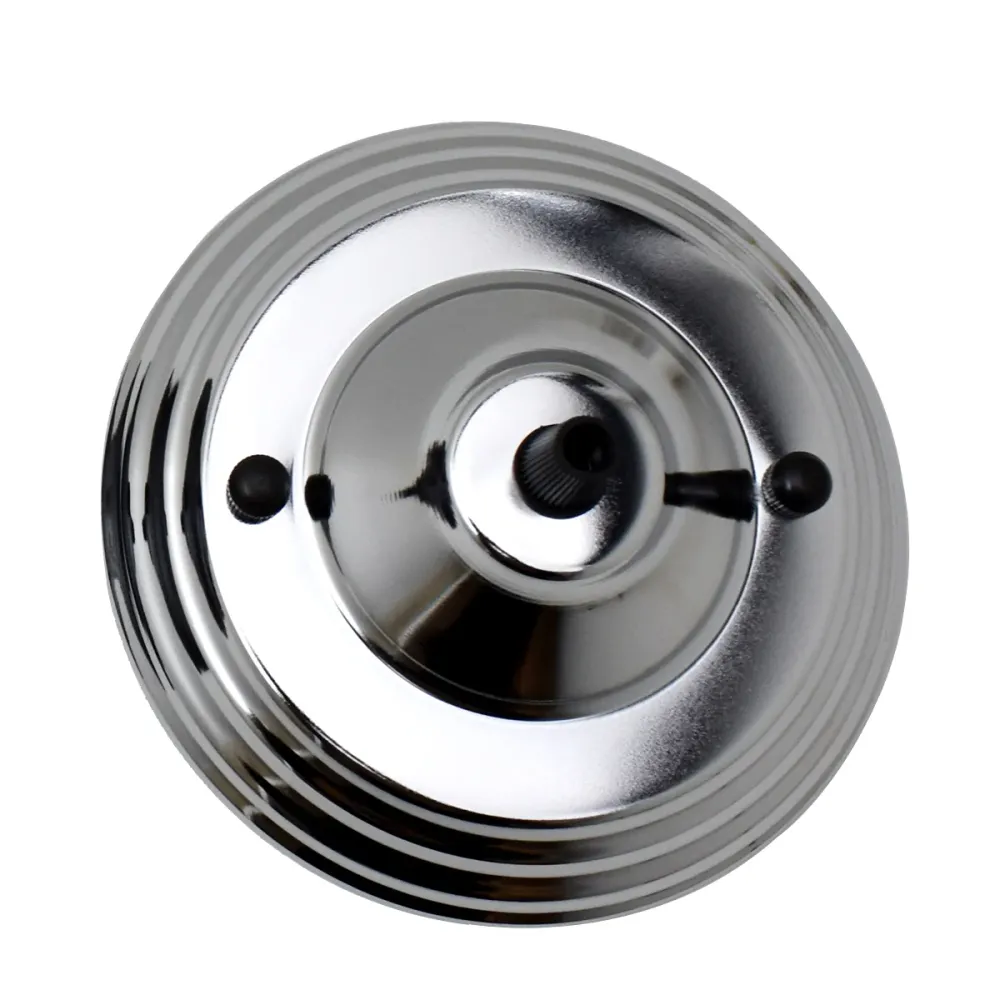 140mm Chrome Single Outlet Ceiling Rose Pendant Light Fitting~2652