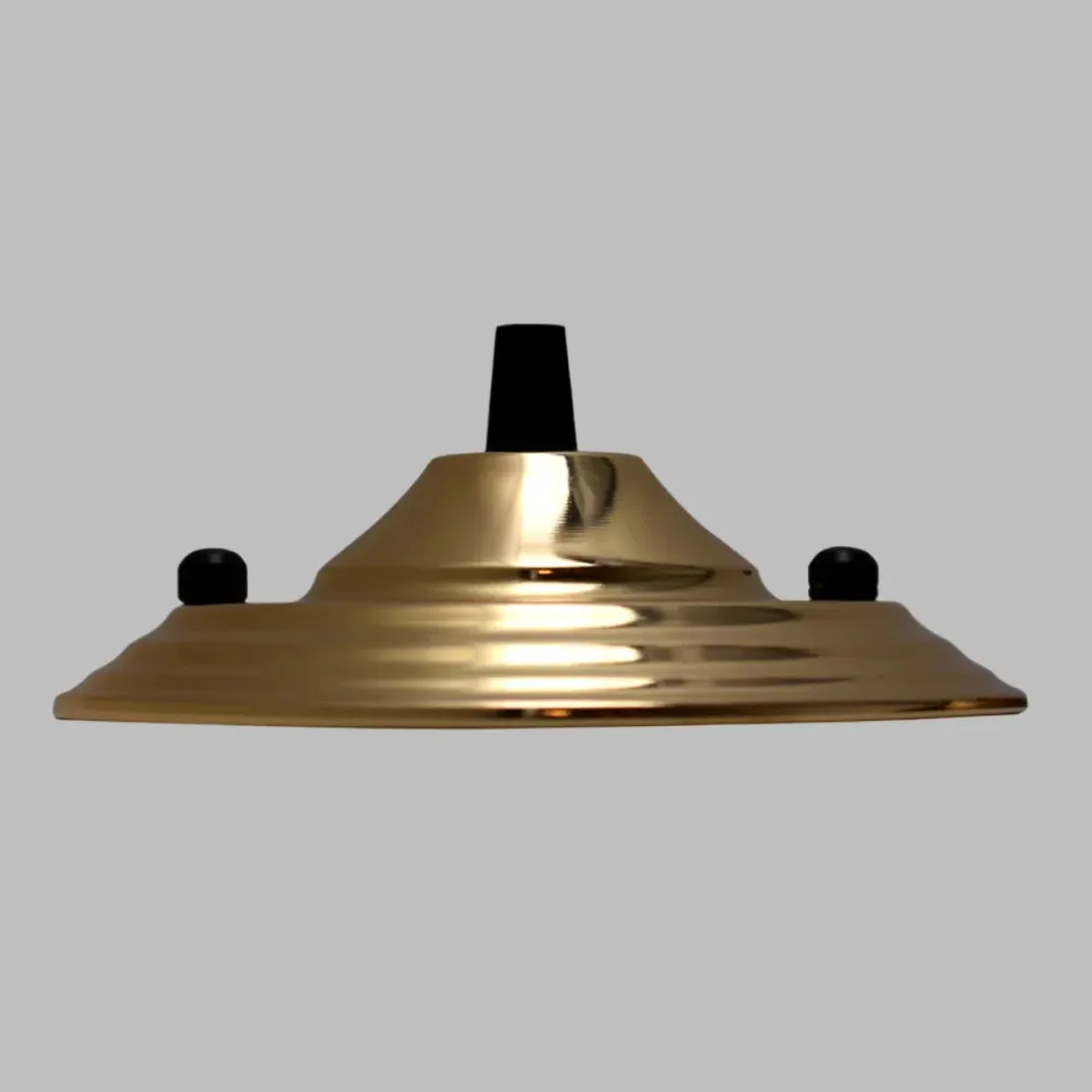 140mm French Gold Single Outlet Ceiling Rose Pendant Light Fitting~2653