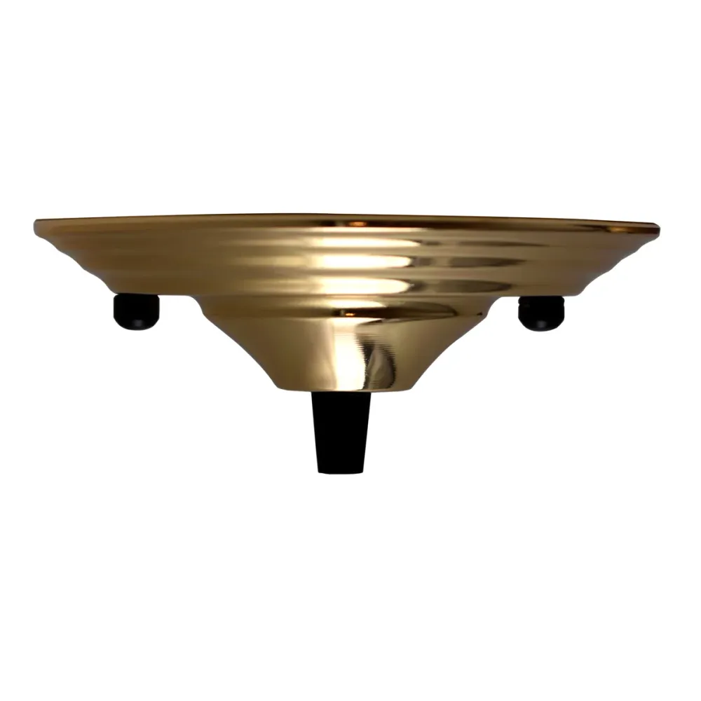 140mm French Gold Single Outlet Ceiling Rose Pendant Light Fitting~2653