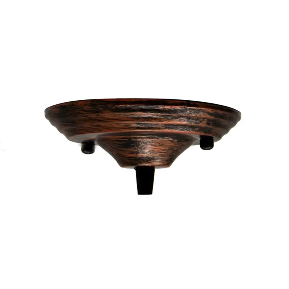 140mm Rustic Red Single Outlet Ceiling Rose Pendant Light Fitting~2657