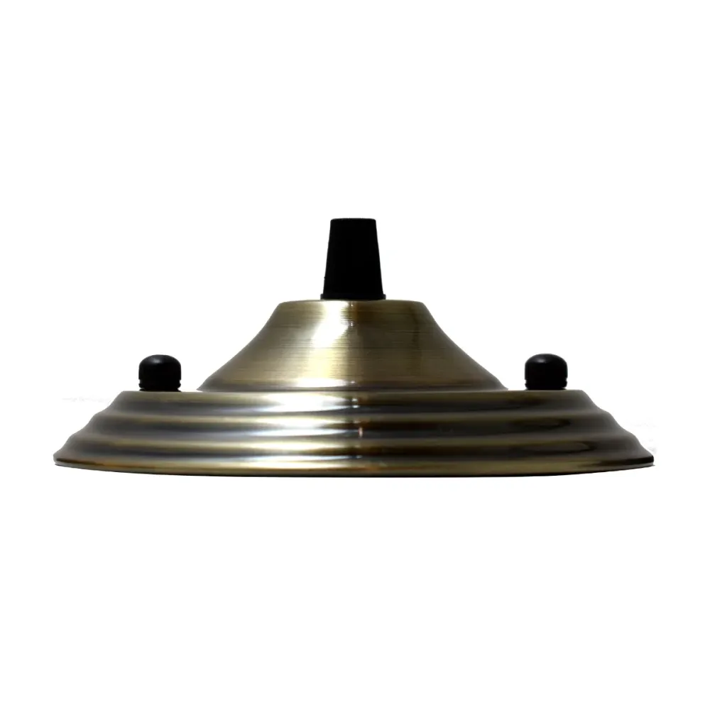 140mmb Green Brass Single Outlet Ceiling Rose Pendant Light Fitting~2655