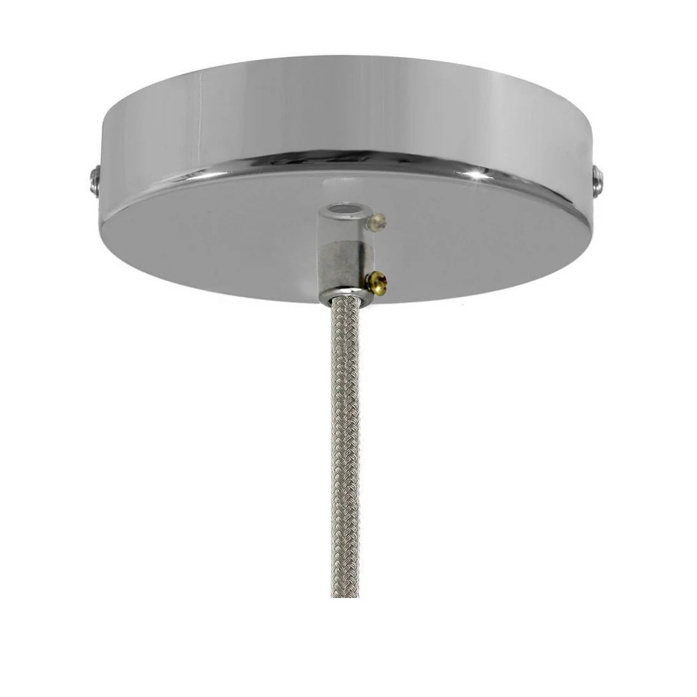 Chrome Industrial vintage Ceiling Rose Light Pendant~3106