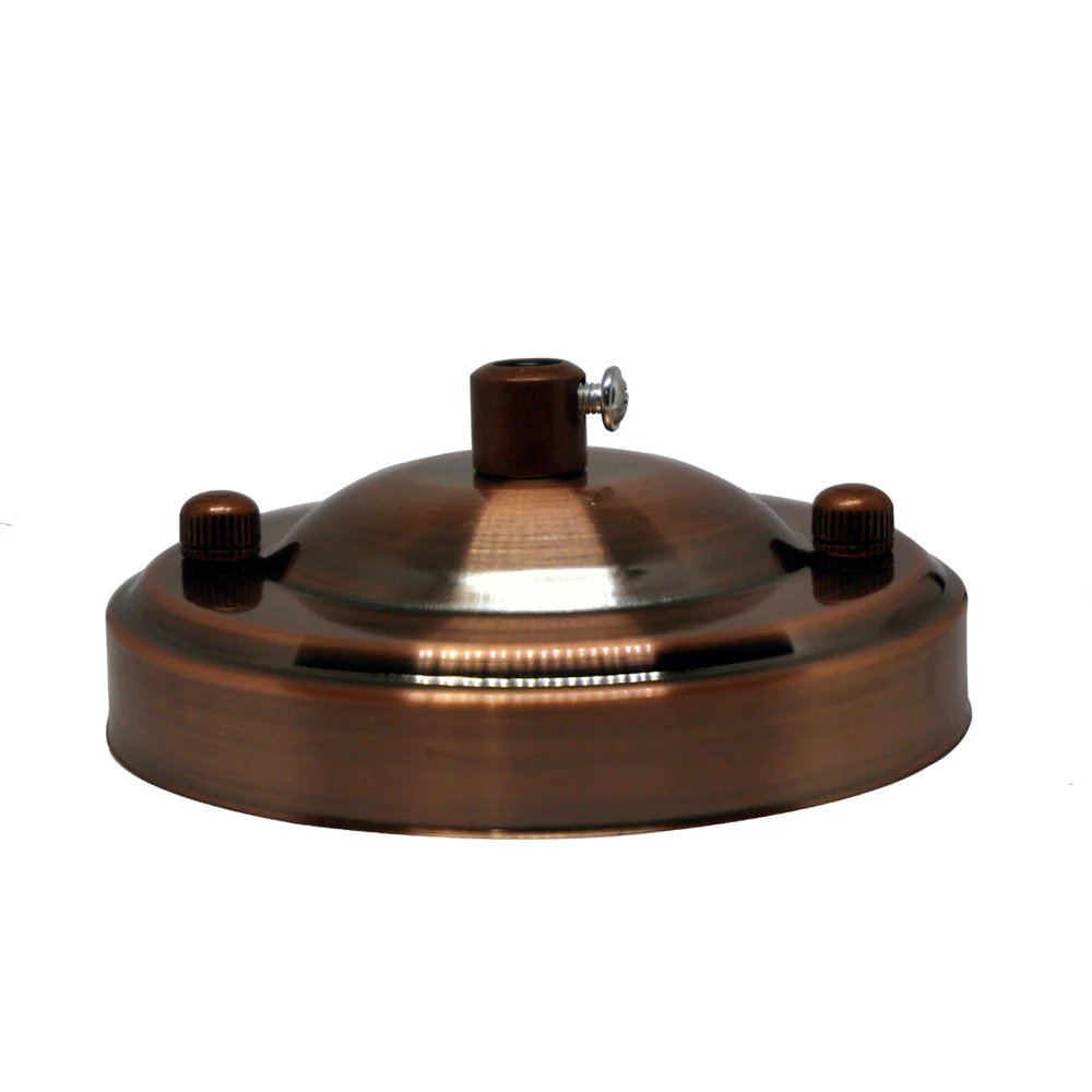 Copper Single Outlet Ceiling Rose Vintage Pendant Light Fitting 108mm~3089
