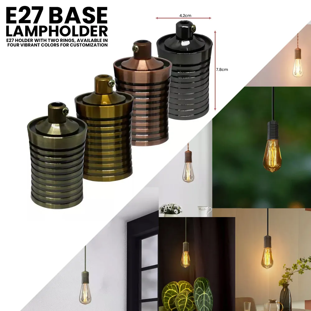E27 Ceiling Lamp Holder | Durable Light Fitting ~ 2945