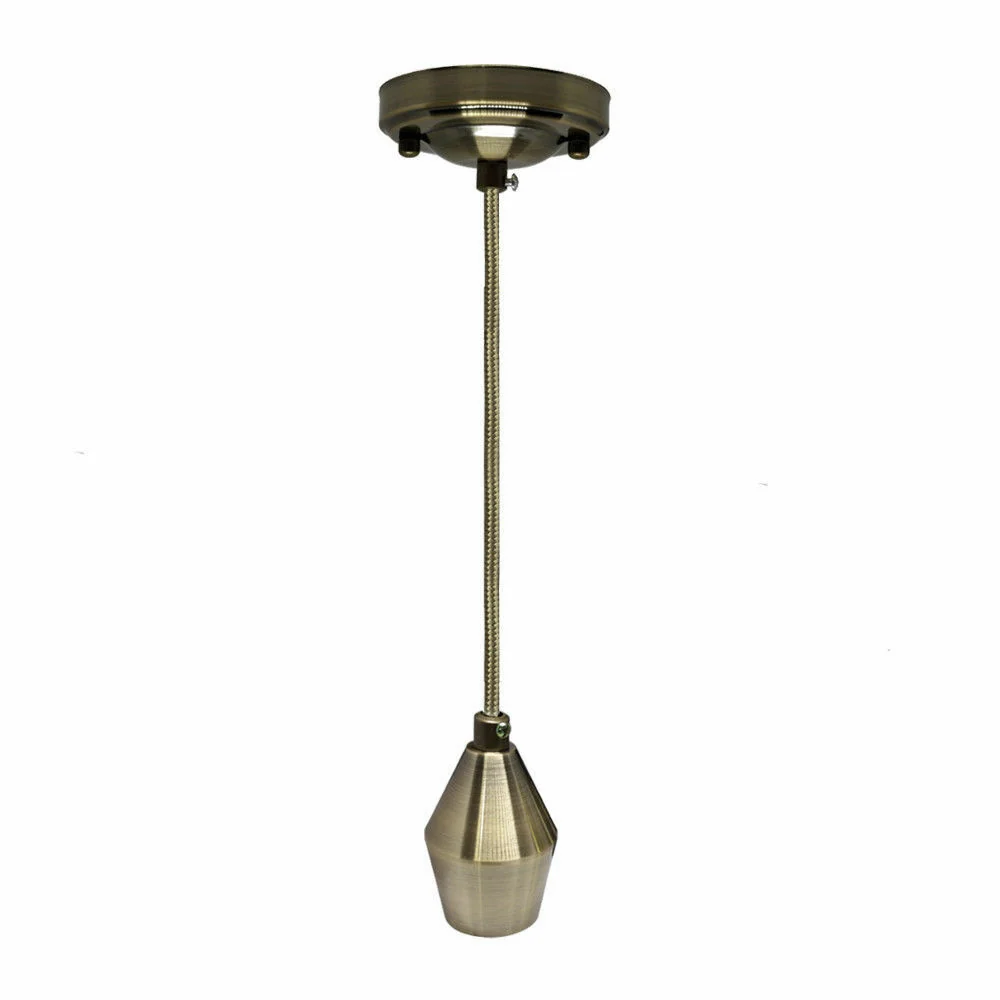 Green Brass E27 Braided Ceiling Pendant Light~3132